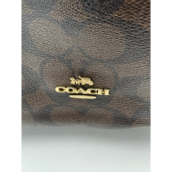 Coach Monogram Canvas Pebble Leather Signature West Backpack Multicolor - Picture 12 of 12